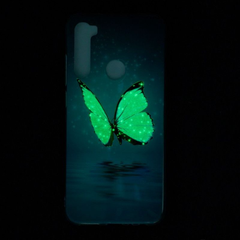 Kryt Xiaomi Redmi Note 8 Fluorescenční Modrý Motýl