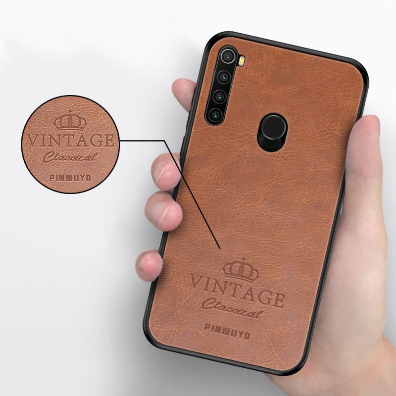 Kryt Xiaomi Redmi Note 8 Pinwuyo Vintage Kožený Efekt