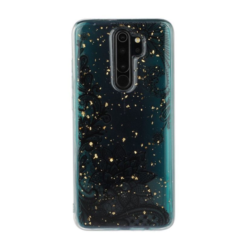 Kryt Xiaomi Redmi Note 8 Pro Krajka A Flitrové Květiny