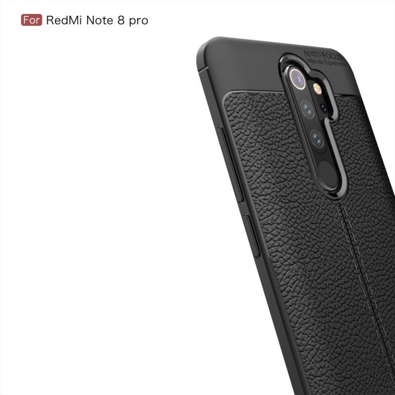 Kryt Xiaomi Redmi Note 8 Pro Litchi S Dvojitým Koženým Efektem