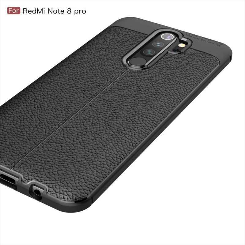 Kryt Xiaomi Redmi Note 8 Pro Litchi S Dvojitým Koženým Efektem