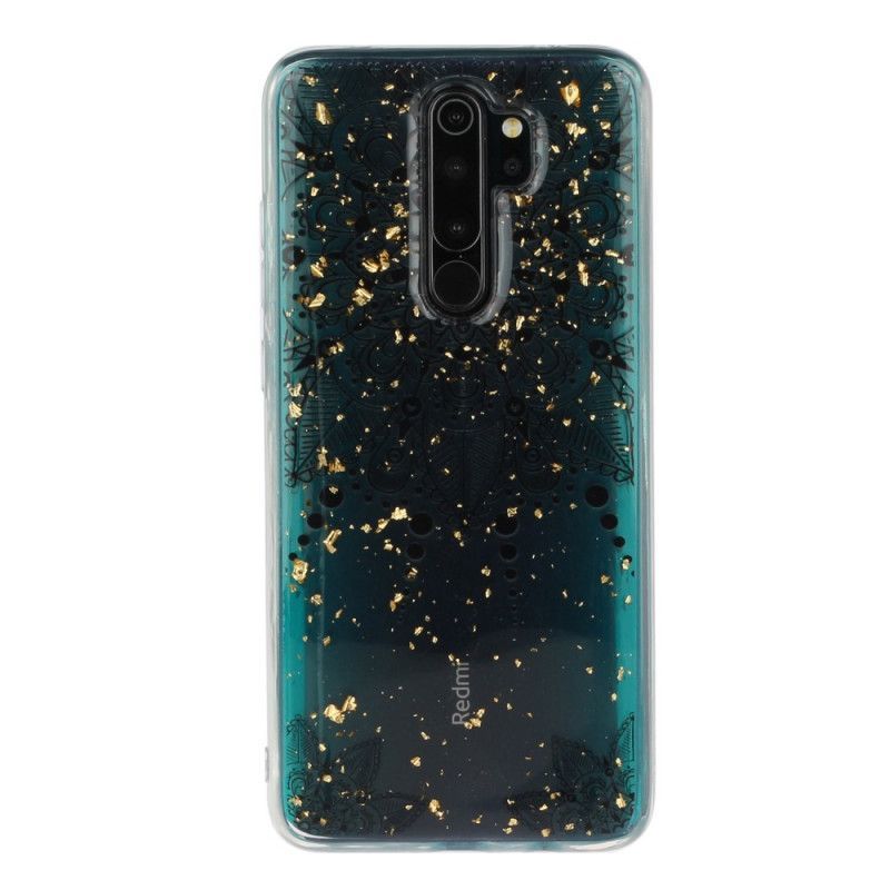 Kryt Xiaomi Redmi Note 8 Pro Průhledná Šedá Mandala