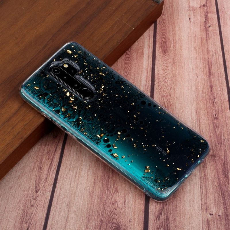 Kryt Xiaomi Redmi Note 8 Pro Průhledná Šedá Mandala