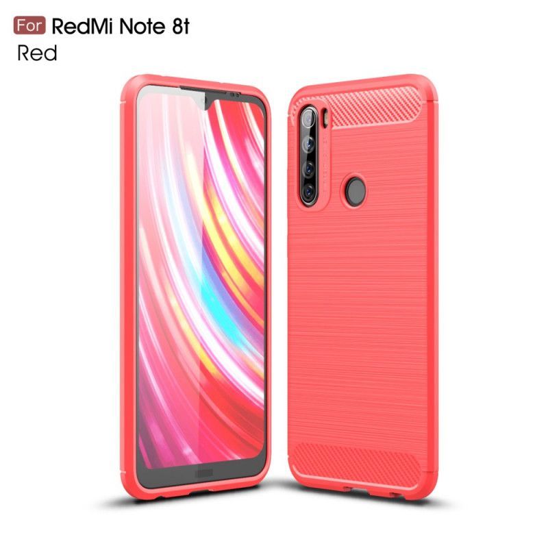 Kryt Xiaomi Redmi Note 8t Kartáčované Uhlíkové Vlákno