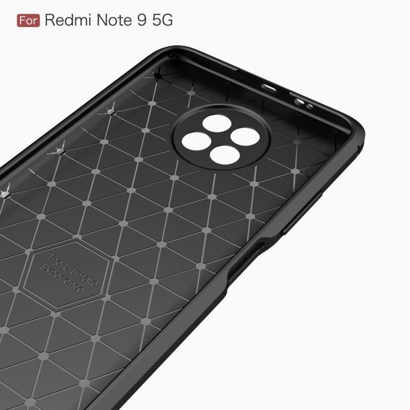 Kryt Xiaomi Redmi Note 9 5g / Note 9t 5g Kartáčované Uhlíkové Vlákno