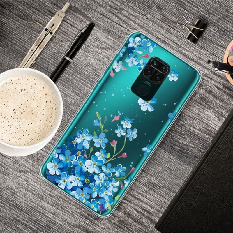 Kryt Xiaomi Redmi Note 9 Kytice Modrých Květů