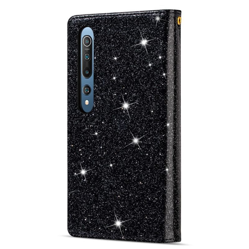 Peněženková Pouzdra Xiaomi Mi 10 / 10 Pro Flitrový Zip Peněženky