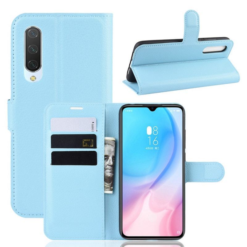 Peněženková Pouzdra Xiaomi Mi 9 Lite Klasická Litchi Umělá Kůže