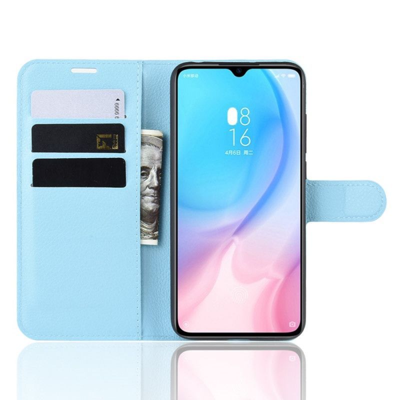 Peněženková Pouzdra Xiaomi Mi 9 Lite Klasická Litchi Umělá Kůže