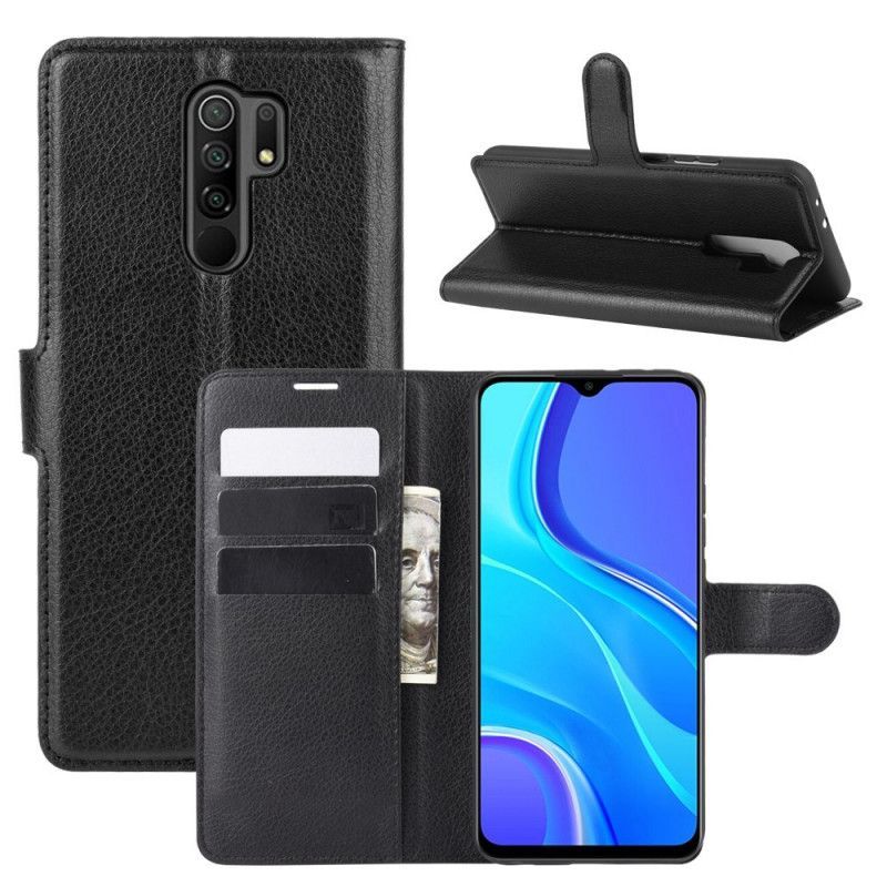 Peněženková Pouzdra Xiaomi Redmi 9 Klasická Imitace Kůže