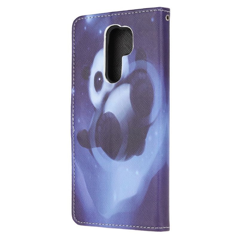 Peněženková Pouzdra Xiaomi Redmi 9 Vesmírný Popruh Pandy