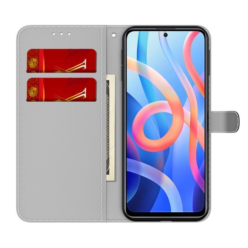 Peněženková Pouzdra Xiaomi Redmi Note 11 / Poco M4 Pro 5g Abstraktní Vzor