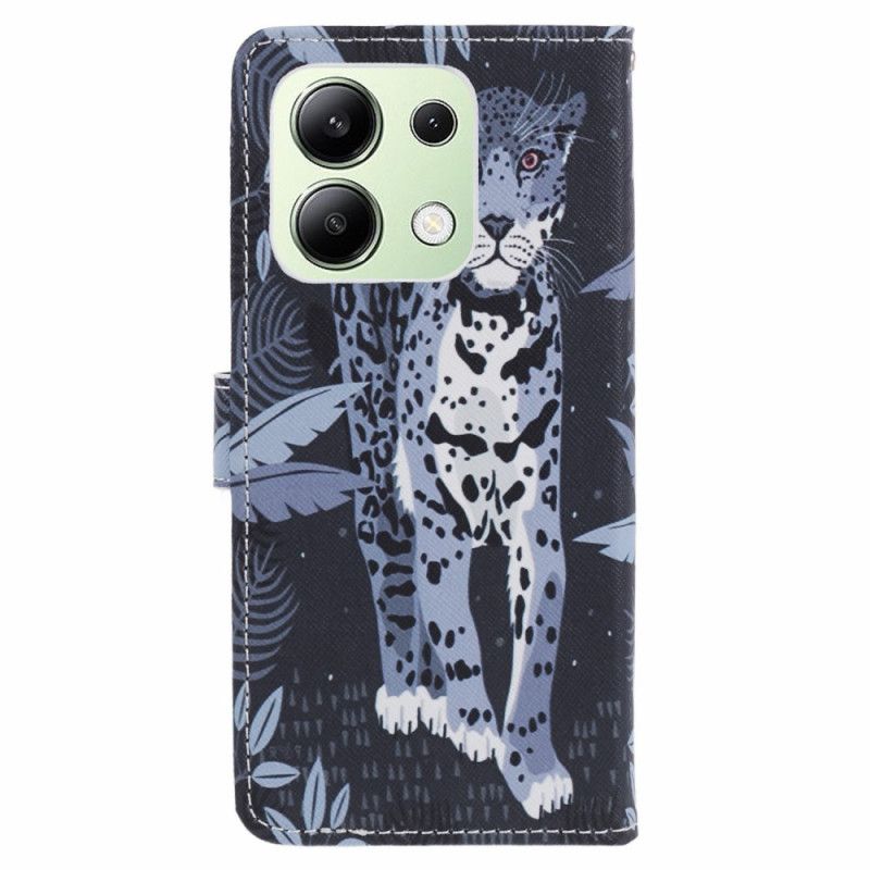 Peněženková Pouzdra Xiaomi Redmi Note 13 4g Leopardí Popruh