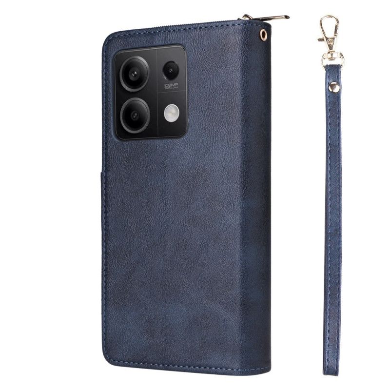 Peněženková Pouzdra Xiaomi Redmi Note 13 5g Peněženka Na Zip S Popruhem