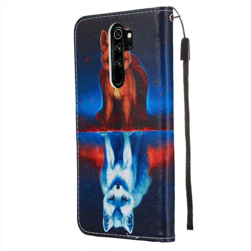 Peněženková Pouzdra Xiaomi Redmi Note 8 Pro Odraz Psa Juliena S Popruhem