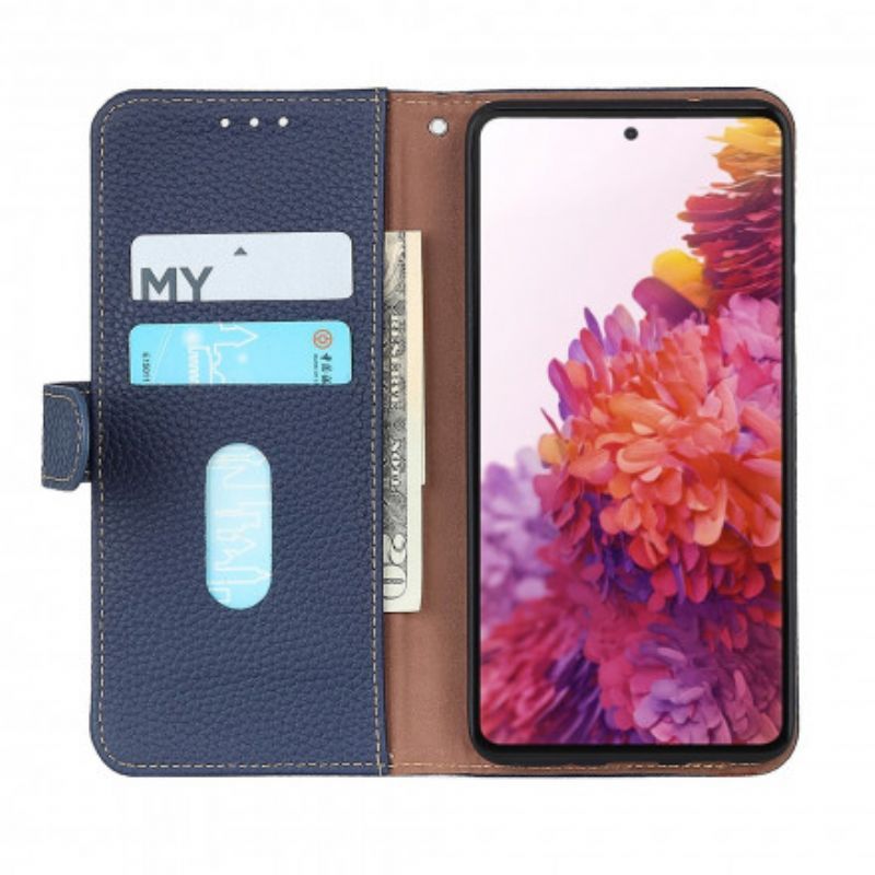 Poco F3 / Xiaomi Mi 11i 5g Pouzdro Litchi Khazneh Kůže