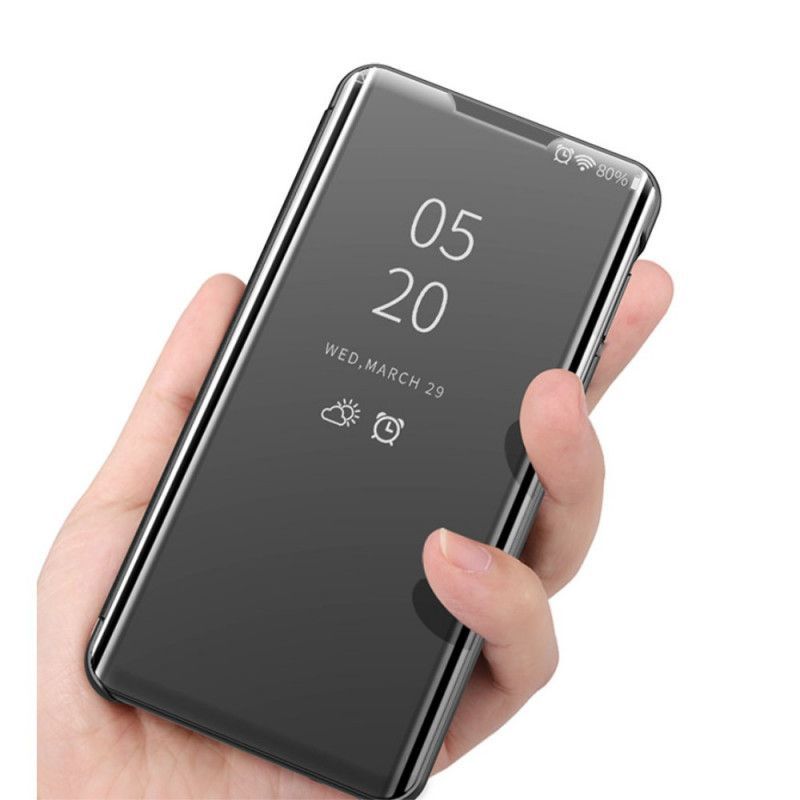 Pohledový Kryt Kryt Xiaomi Mi 11 Zrcadlo A Imitace Kůže