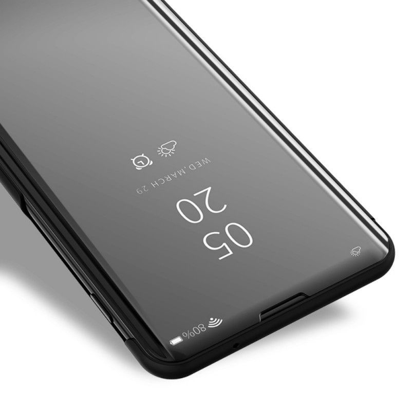 Pohledový Kryt Kryt Xiaomi Mi 9 Zrcadlo A Imitace Kůže