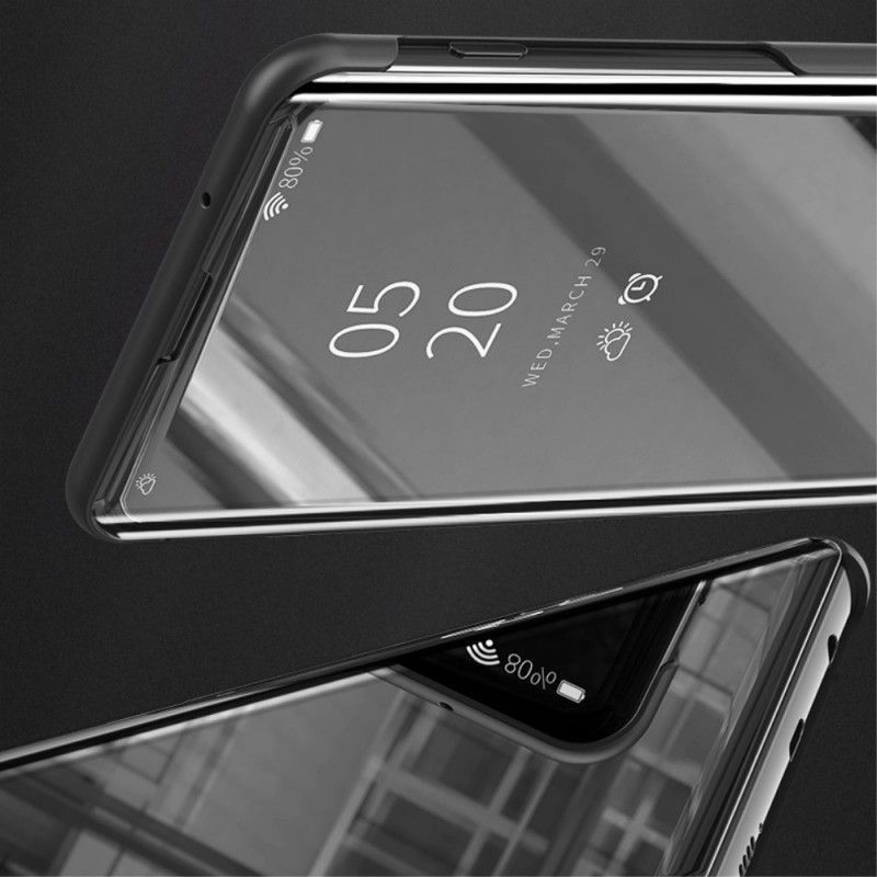 Pohledový Kryt Kryt Xiaomi Mi 9 Zrcadlo A Imitace Kůže