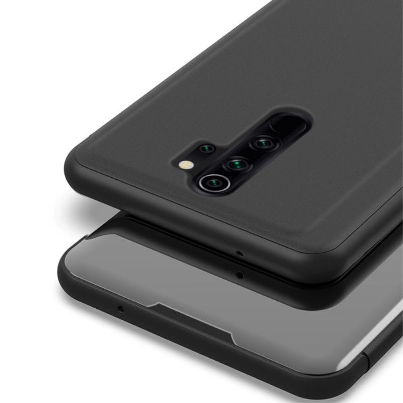 Pohledový Kryt Kryt Xiaomi Redmi 9 Zrcadlo A Imitace Kůže