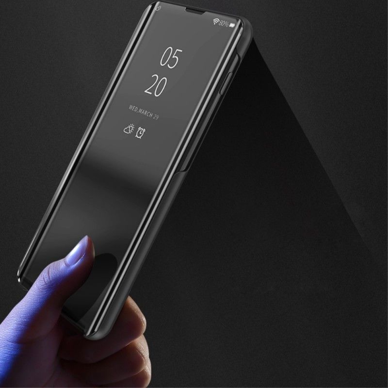 Pohledový Kryt Kryt Xiaomi Redmi Note 7 Zrcadlo A Umělá Kůže