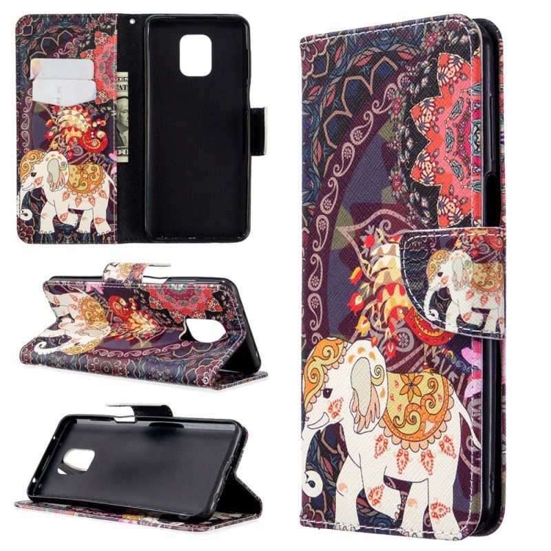 Pouzdro Na Xiaomi Redmi Note 9s / Redmi Note 9 Pro Indian Elephants