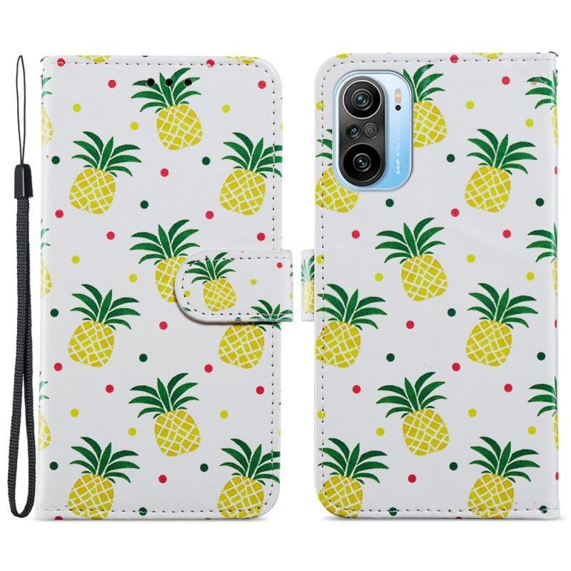 Pouzdro Poco F3 / Xiaomi Mi 11i 5g Vícenásobný Ananas