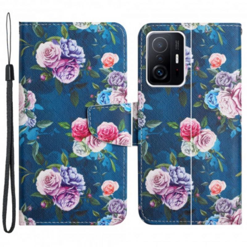 Pouzdro Xiaomi 11t / 11t Pro Flowers Liberty Royal