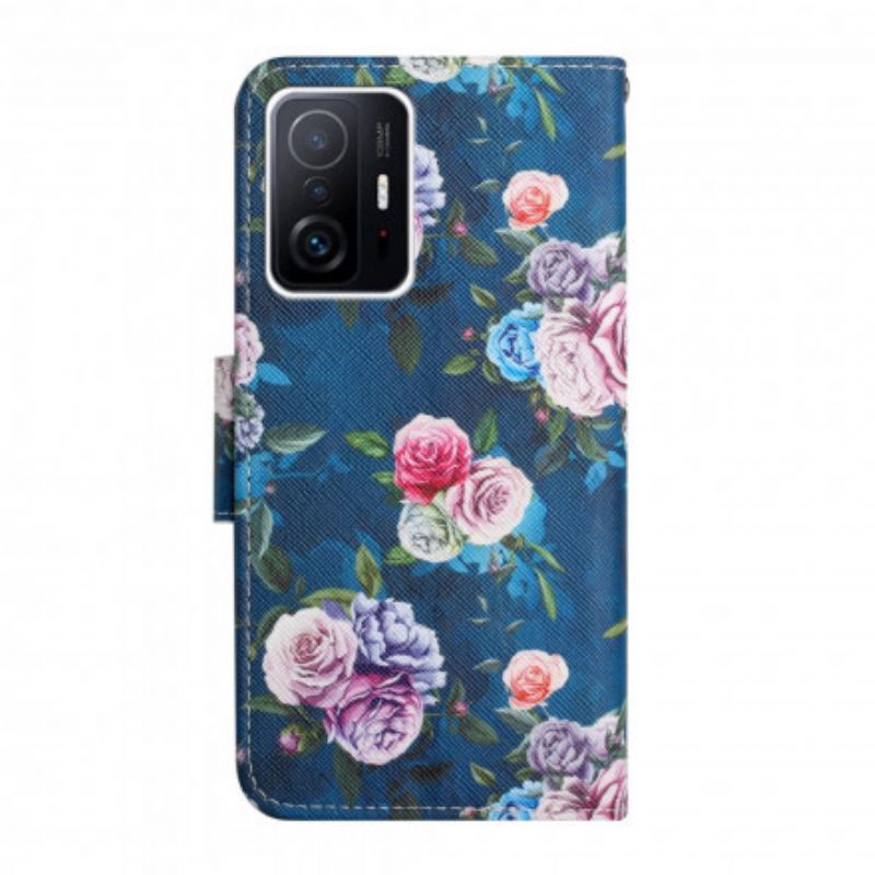 Pouzdro Xiaomi 11t / 11t Pro Flowers Liberty Royal