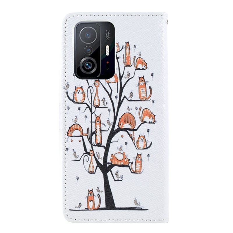 Pouzdro Xiaomi 11t / 11t Pro Funky Cats S Popruhem