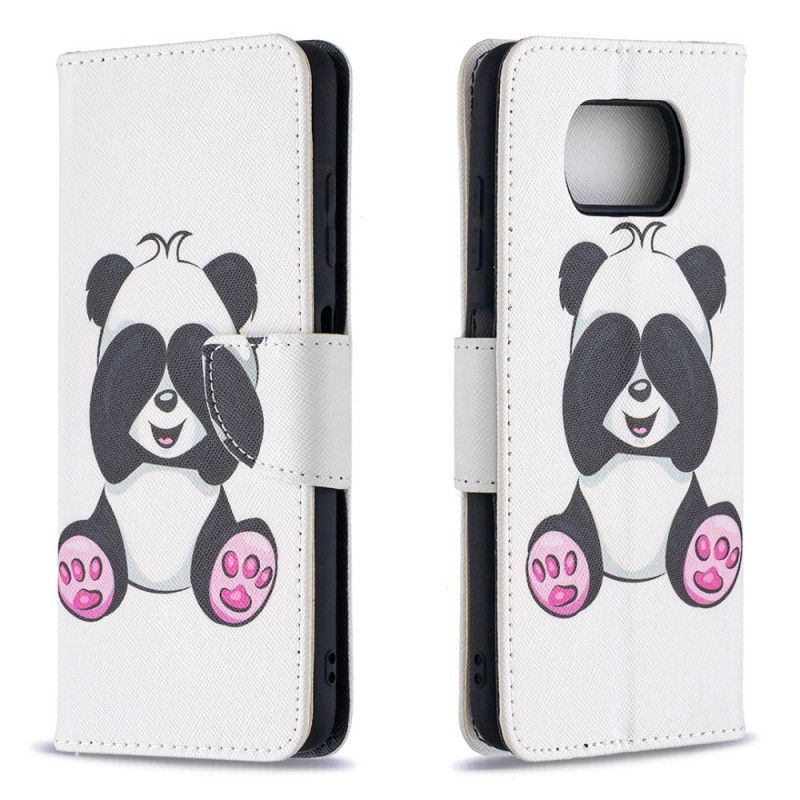 Pouzdro Xiaomi Flipové Pouzdro Poco X3 Panda Fun