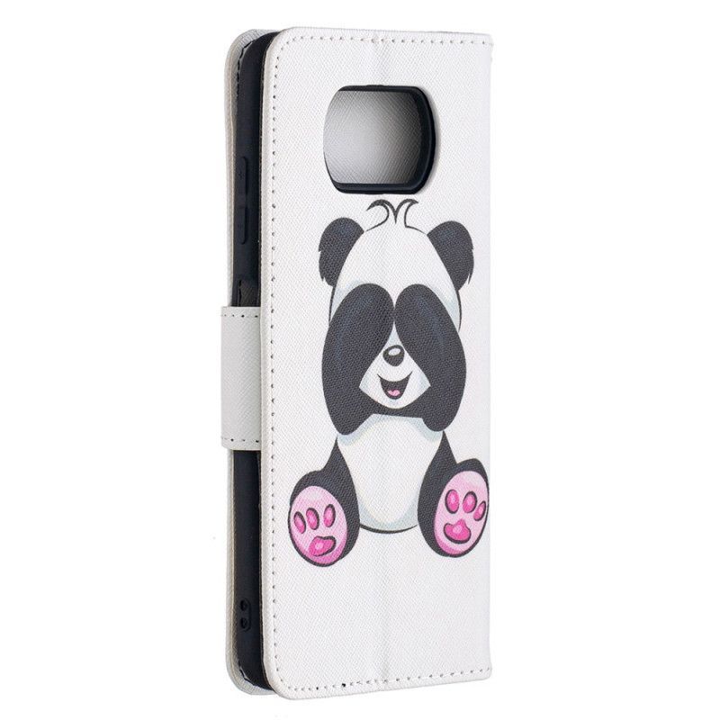 Pouzdro Xiaomi Flipové Pouzdro Poco X3 Panda Fun