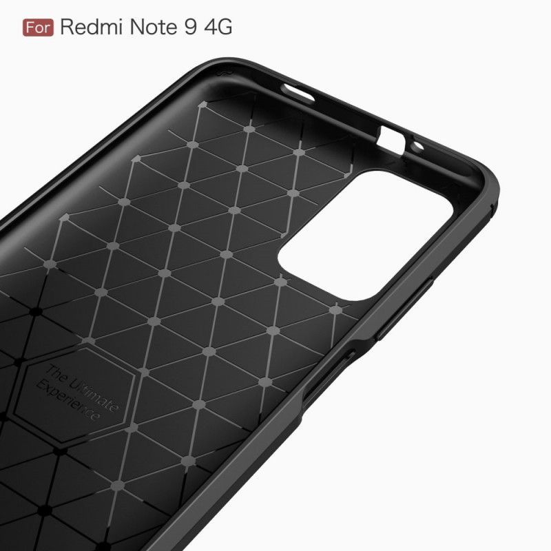 Pouzdro Xiaomi Kryt Poco M3 Kartáčované Uhlíkové Vlákno