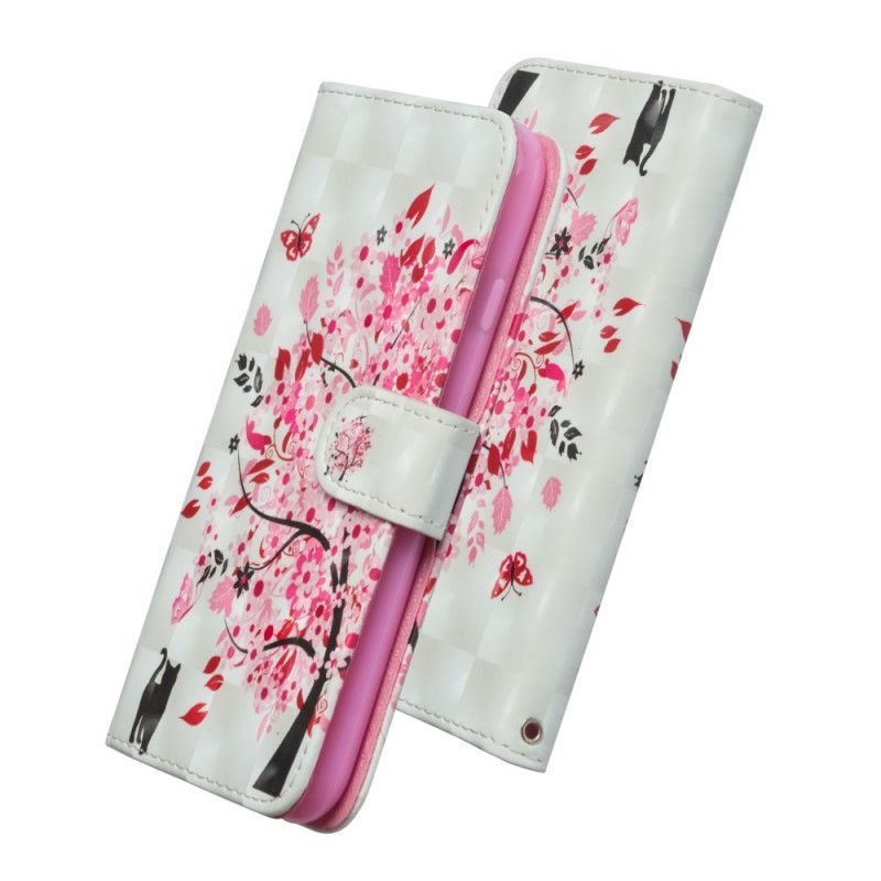 Pouzdro Xiaomi Mi Note 10 / Note 10 Pro Pink Tree