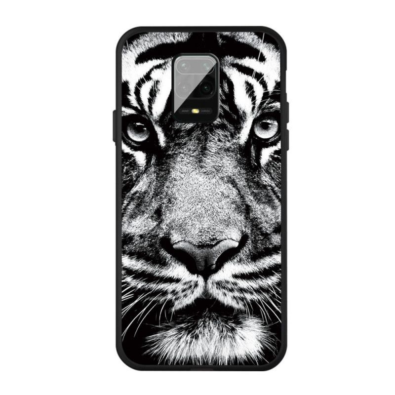 Pouzdro Xiaomi Redmi Note 9s / Redmi Note 9 Pro Black And White Tiger