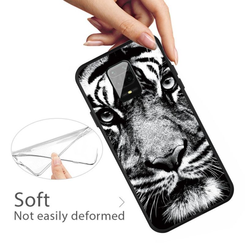 Pouzdro Xiaomi Redmi Note 9s / Redmi Note 9 Pro Black And White Tiger