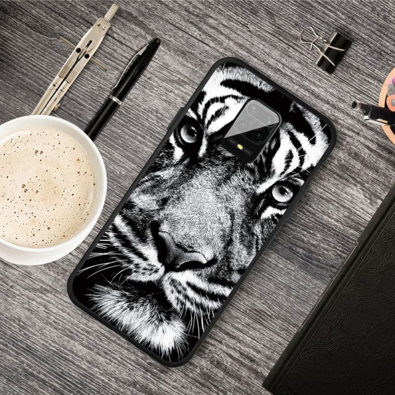 Pouzdro Xiaomi Redmi Note 9s / Redmi Note 9 Pro Black And White Tiger