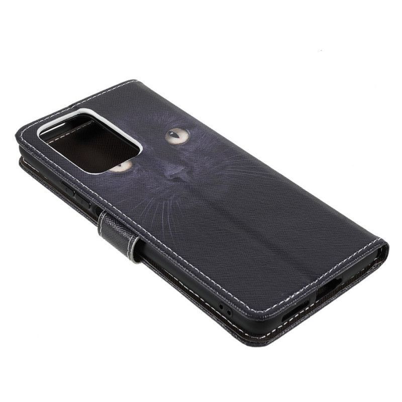 Xiaomi 11t / 11t Pro Case Černý Pásek Pro Kočičí Oči