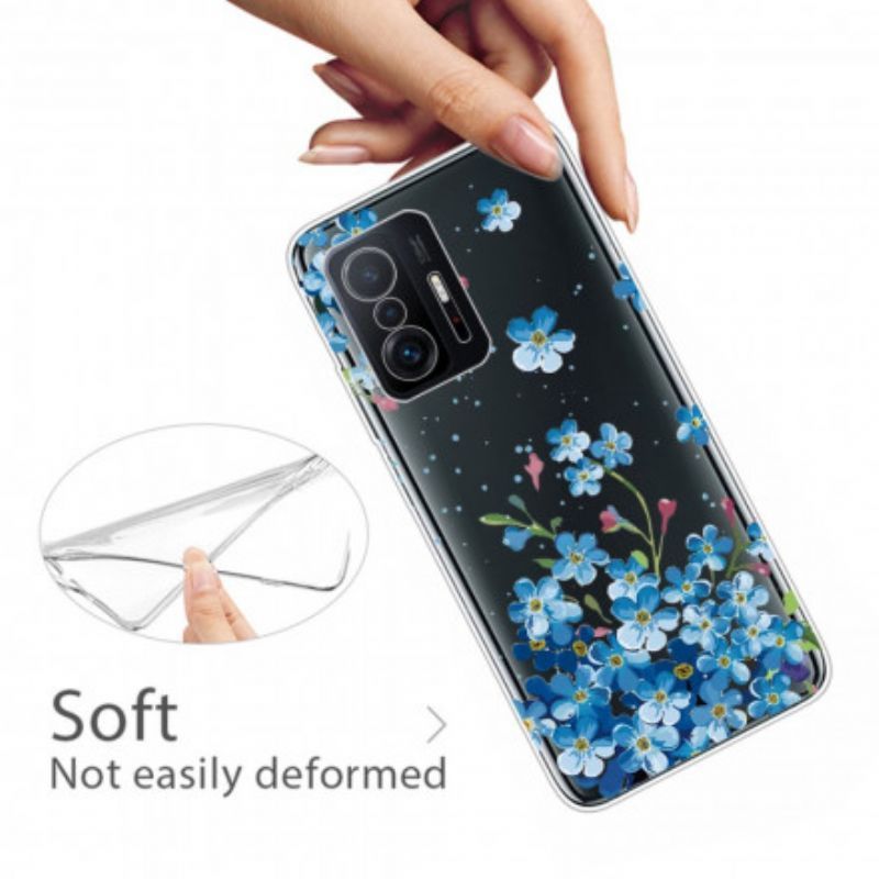 Xiaomi 11t / 11t Pro Case Kytice Modrých Květů