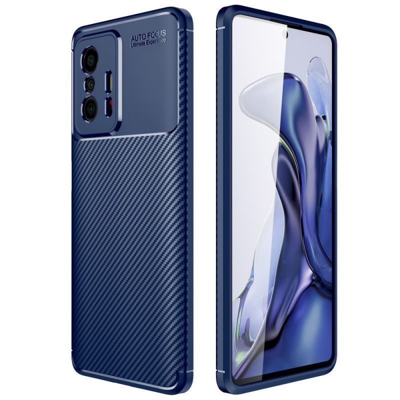 Xiaomi 11t / 11t Pro Case S Flexibilní Texturou Uhlíkových Vláken