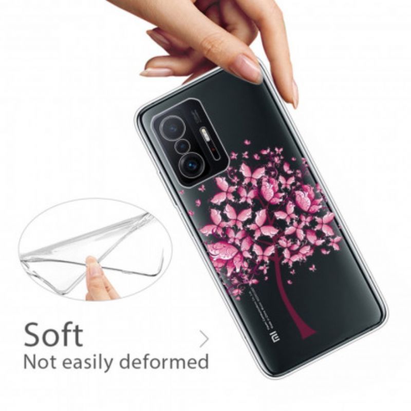 Xiaomi 11t / 11t Pro Case Transparentní Motýlková Hřídel