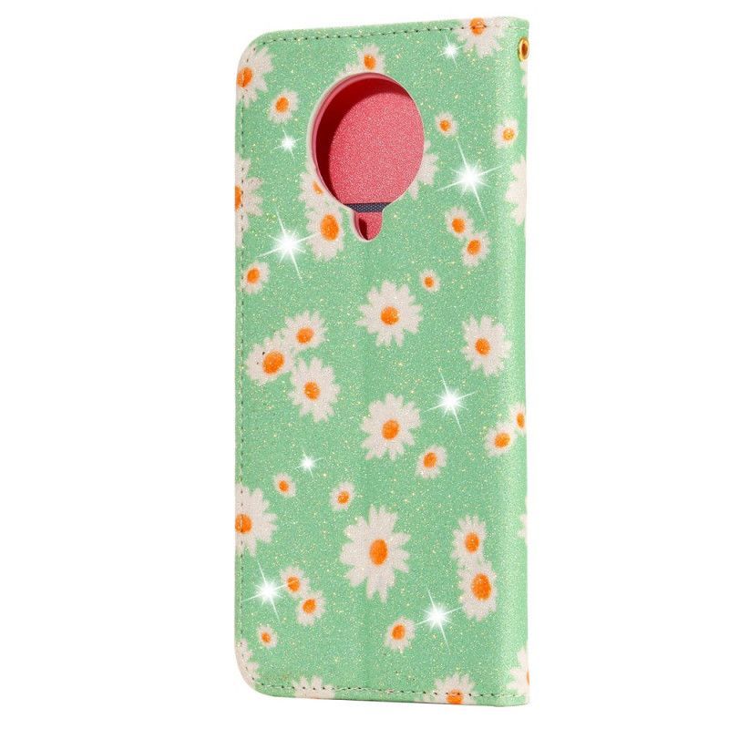 Xiaomi Flip Cover Kožené Pouzdro Folio Poco F2 Pro Daisies