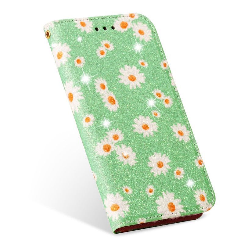 Xiaomi Flip Cover Kožené Pouzdro Folio Poco F2 Pro Daisies