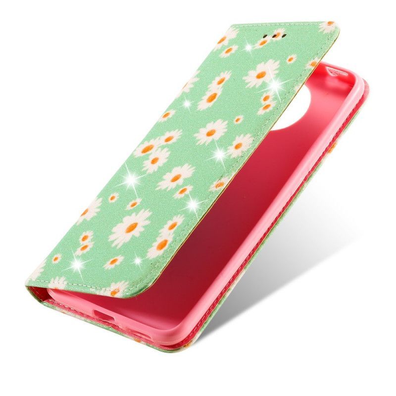 Xiaomi Flip Cover Kožené Pouzdro Folio Poco F2 Pro Daisies