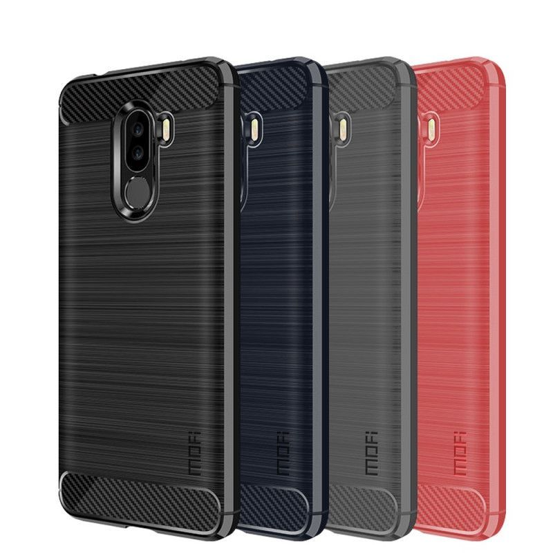 Xiaomi Kryt Pocophone F1 Mofi Pouzdro Z Kartáčovaných Uhlíkových Vláken