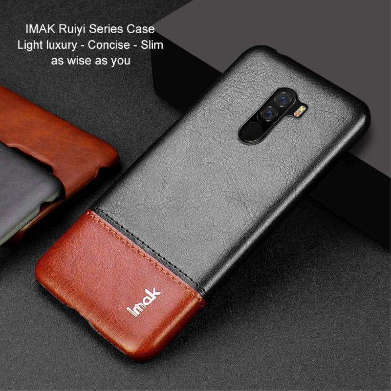 Xiaomi Kryt Pocophone F1 Série Imak Ruiyi S Koženým Efektem