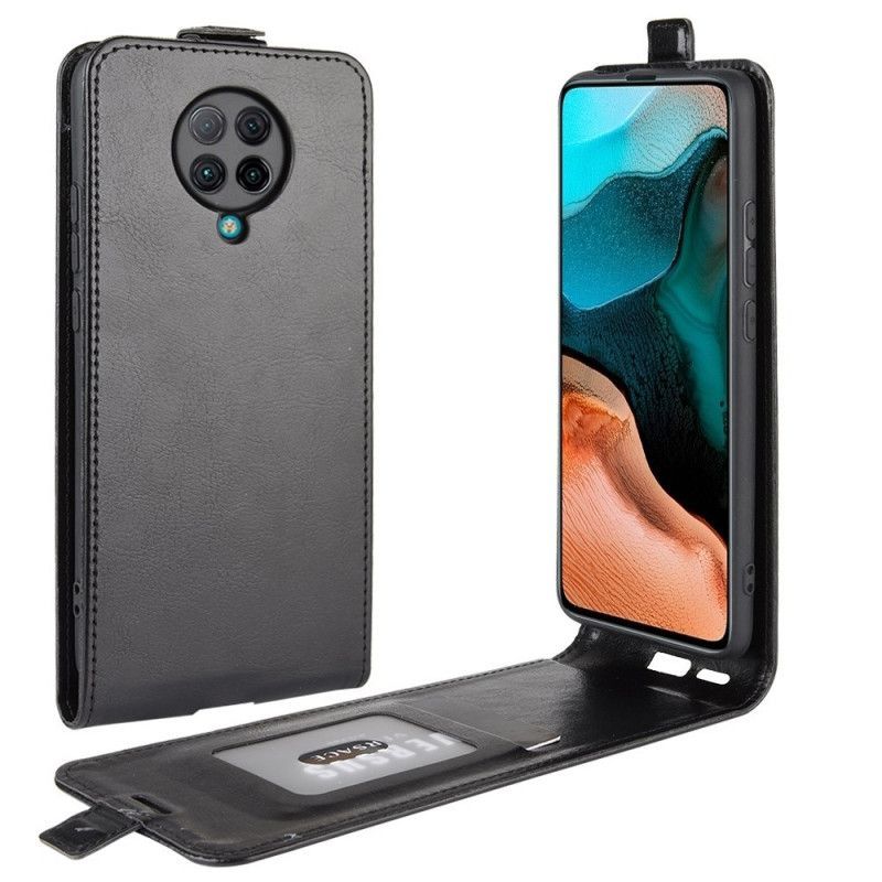 Xiaomi Pocophone F2 Pro Flip Cover S Koženým Efektem