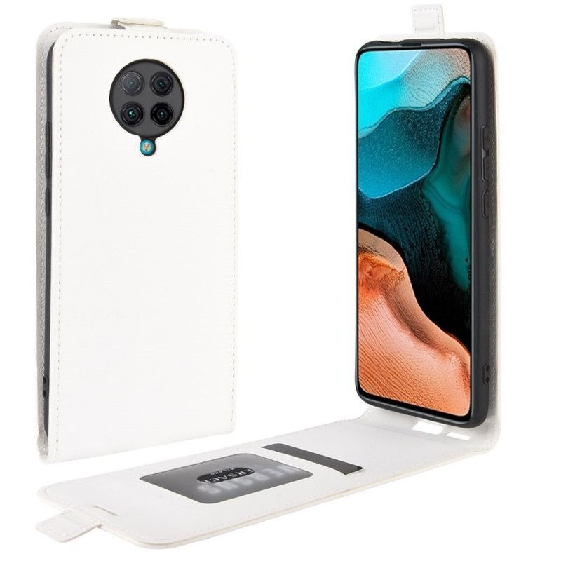 Xiaomi Pocophone F2 Pro Flip Cover S Koženým Efektem