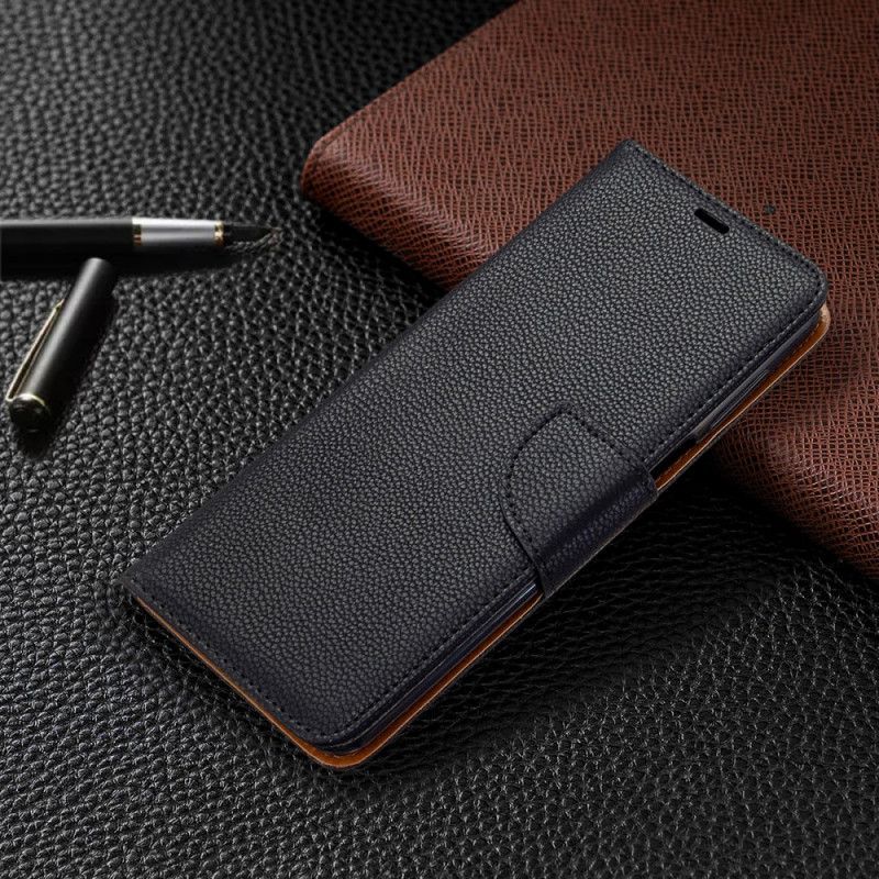 Xiaomi Redmi Note 9s / Note 9 Pro Cover Litchi Leather Effect