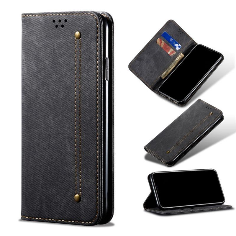 Xiaomi Redmi Note 9s / Redmi Note 9 Pro Flip Cover Jeans Fabric